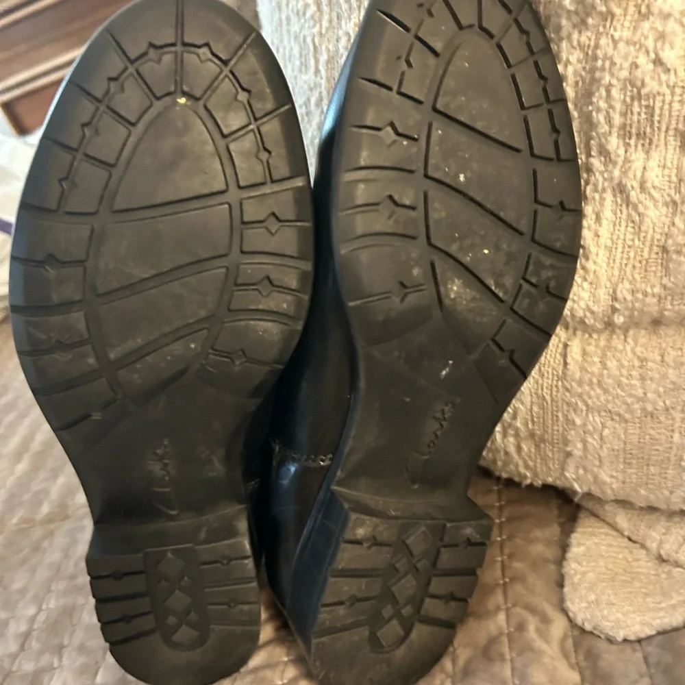 Clarks Black leather riding boots - Picture 9 of 10